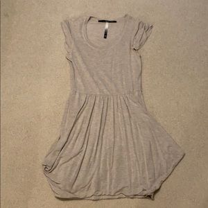 Tan cotton dress with pockets
